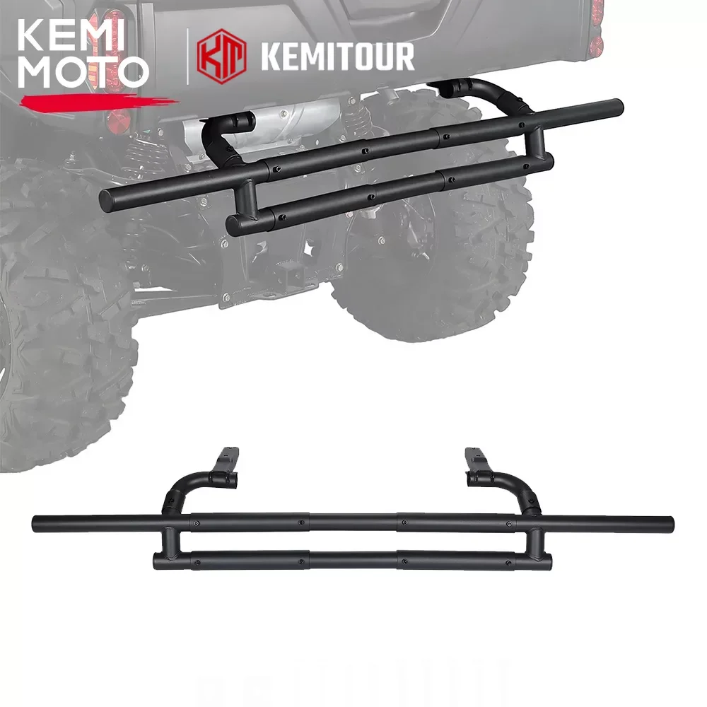 

Rear Bumper For Can-Am Defender Max HD5 HD7 HD8 HD9 HD10 715006012 2/4 Doors KEMIMOTO UTV Protect Tailgate Heavy Duty Steel