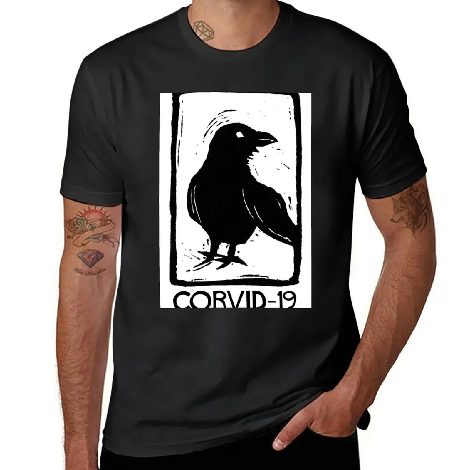 

Футболка с коротким рукавом, CORVID-19 Croswit Man, подарки для парня, забавные подарки для мужчин