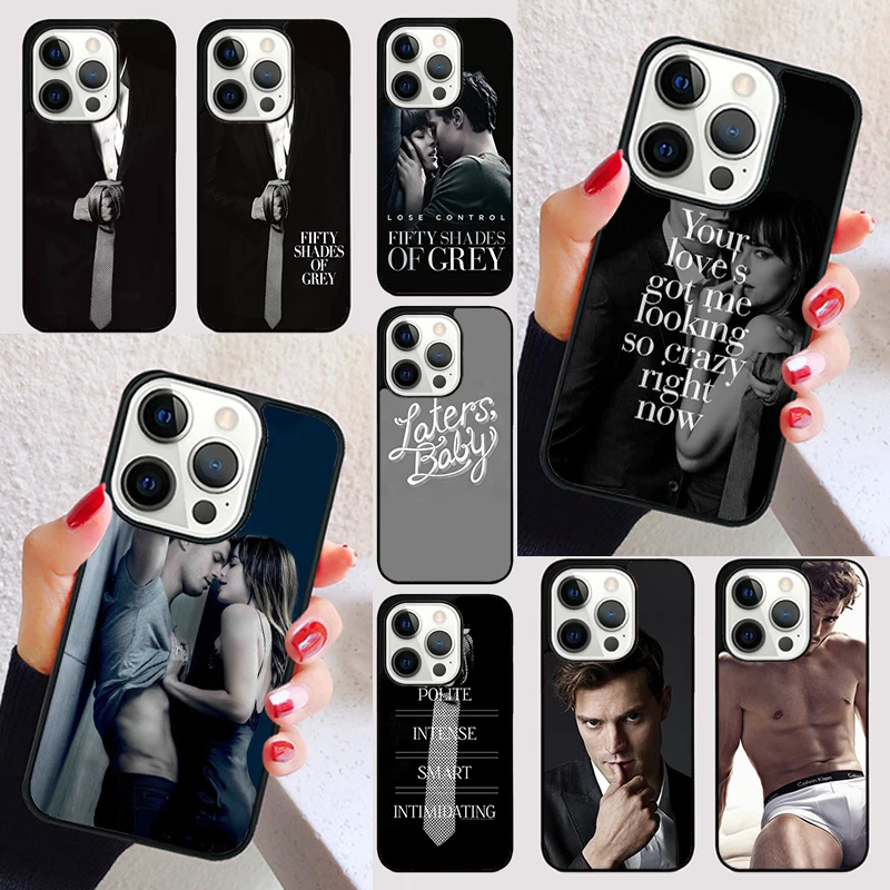 Laters Baby Fifty Shades of Grey quotes cover For iPhone 15 16 13 12 11 14 Pro Max Mini Max SE 2020 7 8 6S Plus Phone Case