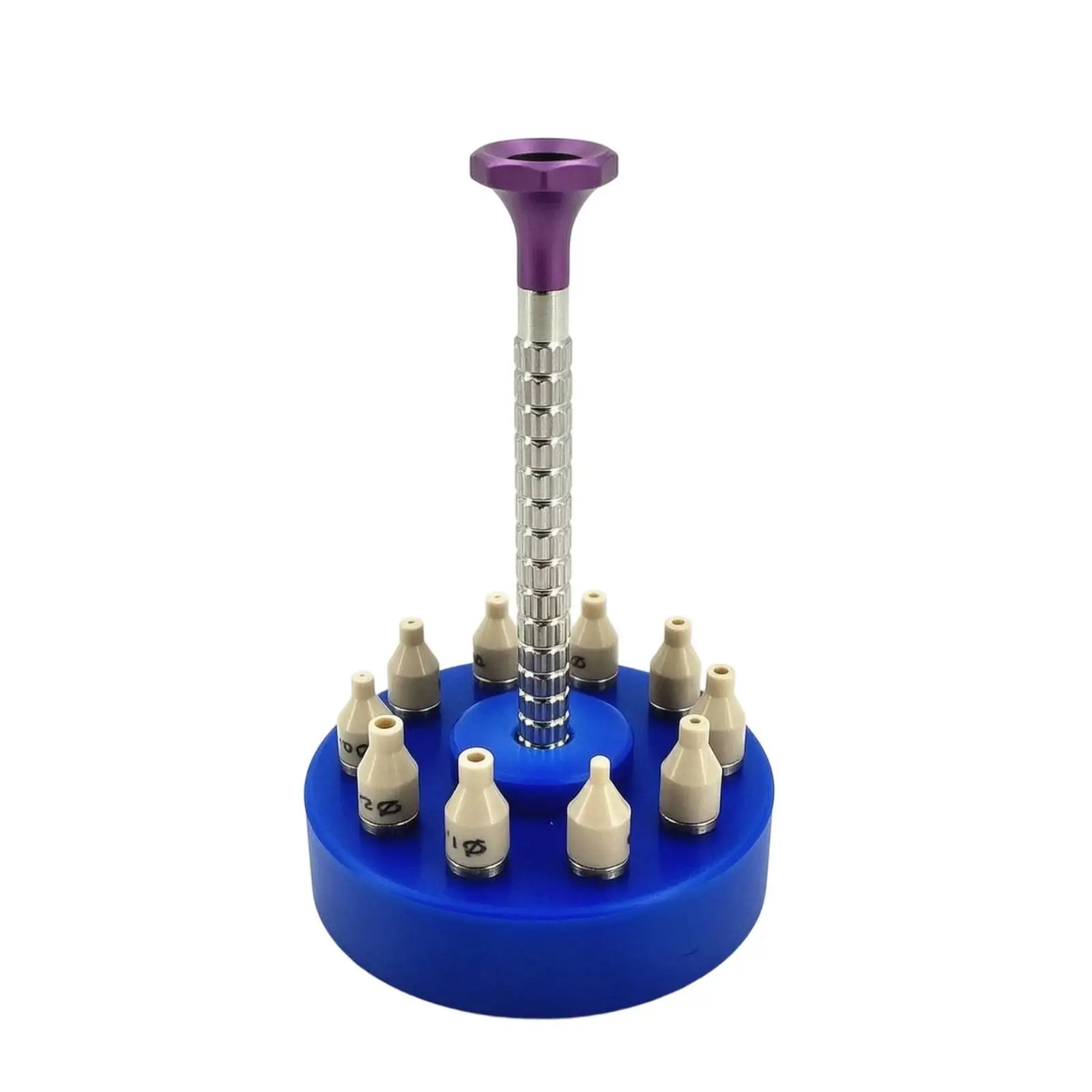 Watchmaker Hand Press Tool Industrial Installer with Tapered Resin Tips for Safe 3 Hand 4 Hand Timepiece Fitting