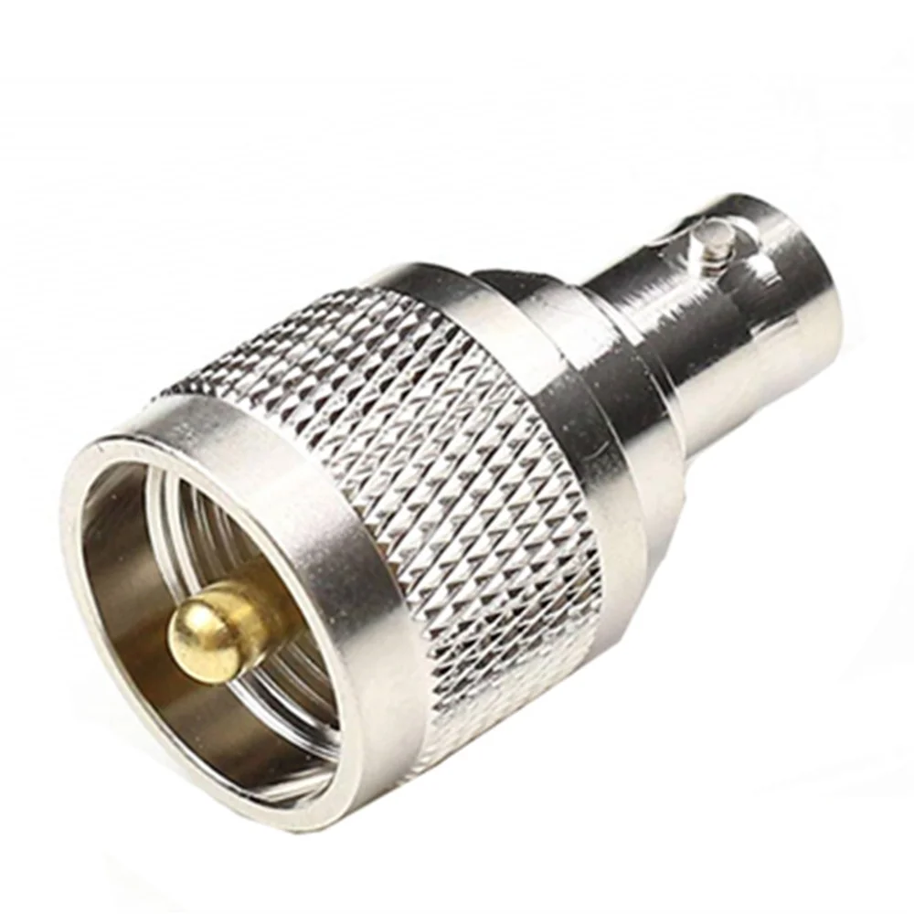 Male Plug to BNC Female Socket RF Adaptor RF Coaxial Coax Connector BNC to UHF Adapter Kit for Antennas Wireless LAN Devices