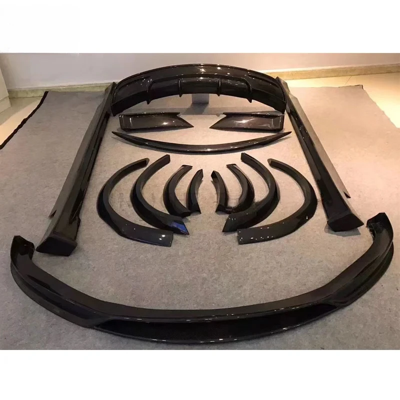 

RZ Style Carbon Fiber Wild Bumper Lip Diffuser Side Skirt Body Kit Model S Upgrade To RZ Style Lip Wing