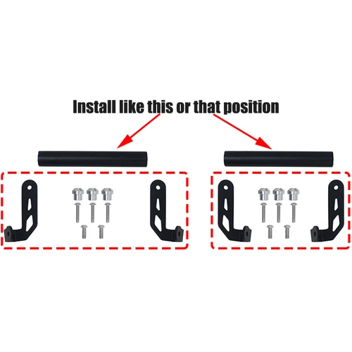 Imagen 2 del producto 22MM para Ducati MULTISTRADA MTS 950/1200/S 1200S ENDURO 2020-2021 soporte de teléfono para motocicleta soporte de placa de navegación GPS