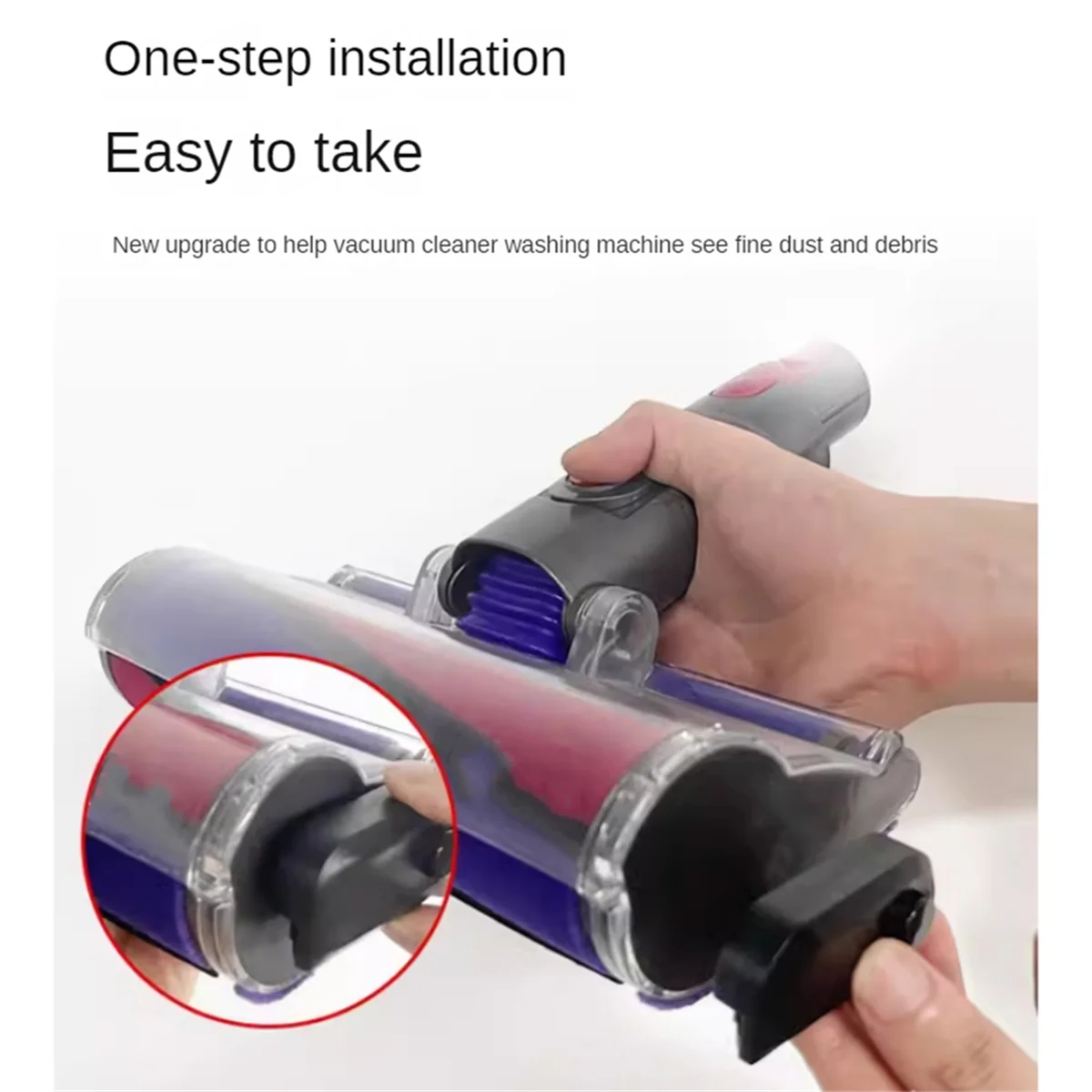 High-end Vacuum Cleaner Dust Display LED Lamp, Reveal Microscopic Dust & Illuminate Invisible Pet Hair Cat Dog Fur, USB Charging