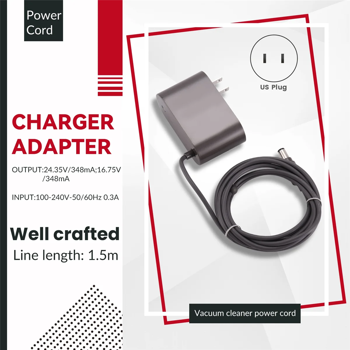 Chargeur pour Dyson DC30 DC31 DC34 DC35 DC44 DC4 DC54 DC56 Aspirateur Power rette Adaptateur Pièces de Rechange US Plug-A19G
