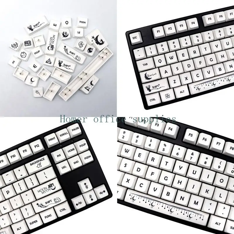 

K43B 138-Key Keycaps MDA PBT Dye Sub For Cherry MX Switches 61 64 68 84 96 104 108