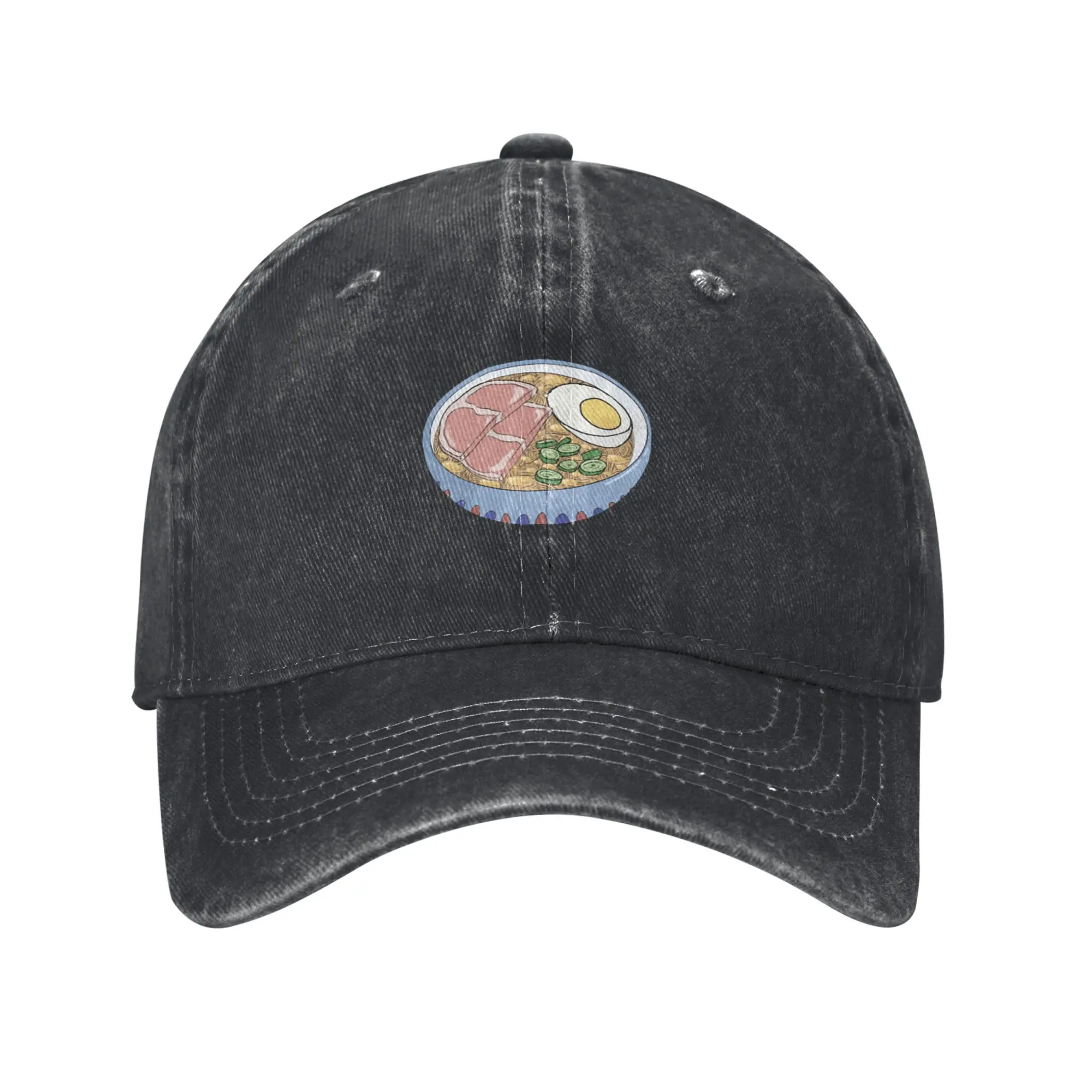 Ponyo Ramen Bowl Fashion Baseball Cap  Hiphop Visor  Vlog Shooting Visor