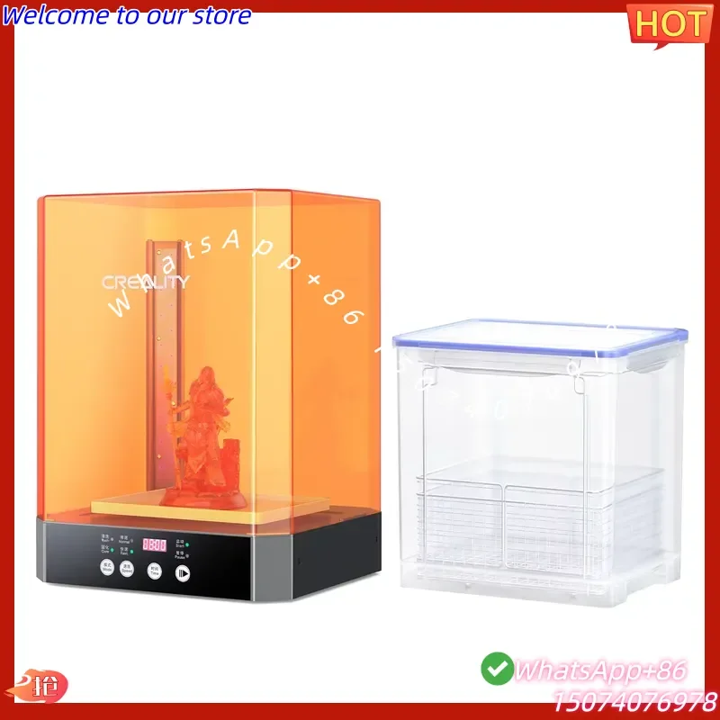 2026 Wash and Cure Station UW-03 2 in 1 Machine Resin 3D Printer Upgraded 405nm UV Curing Rotary Box Bucket for
