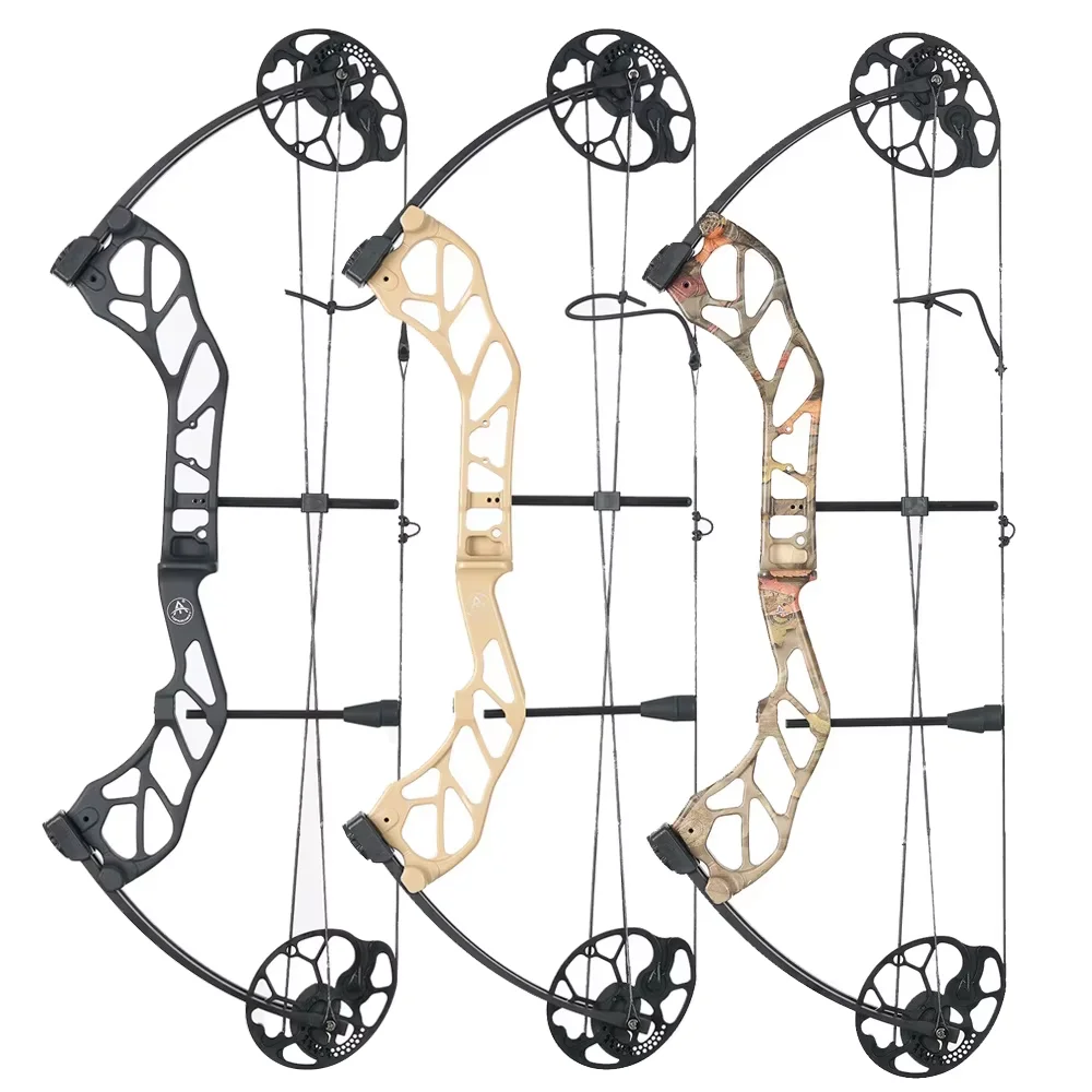 

19-70LBS Archery Compound Bow Adjustable Draw Length IBO 320fps Compound Bow 80% Let-off for Outdoor Hunting Shooting Bow