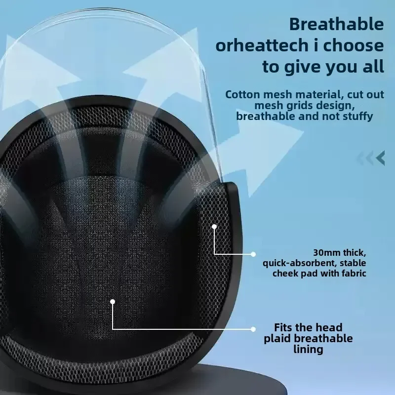 WinterWarm elektrische autohelm dubbel vizier motorfiets universele halve helm veiligheidskap vier seizoenen herkennen door 3C Clipper Whal