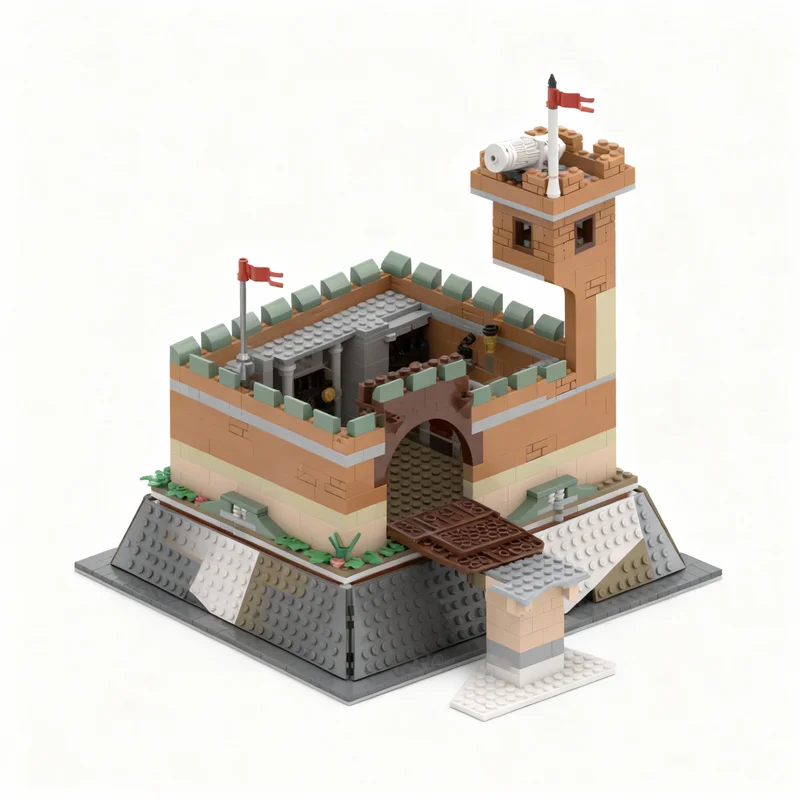 

990pcs MOC Castle Model Building Blocks Construction Toy Christmas Gifts DIY Creative Idea Education Birthday Assemble Brick