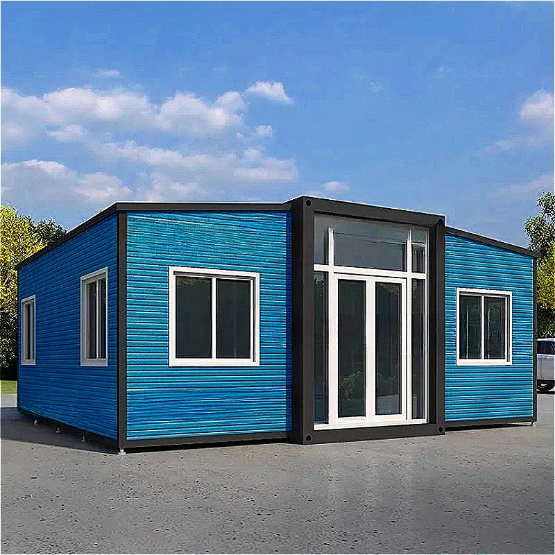 Double Wing Container House China Expansion Folding House Habitable Mobile House Container Detachable Expandable Container Home
