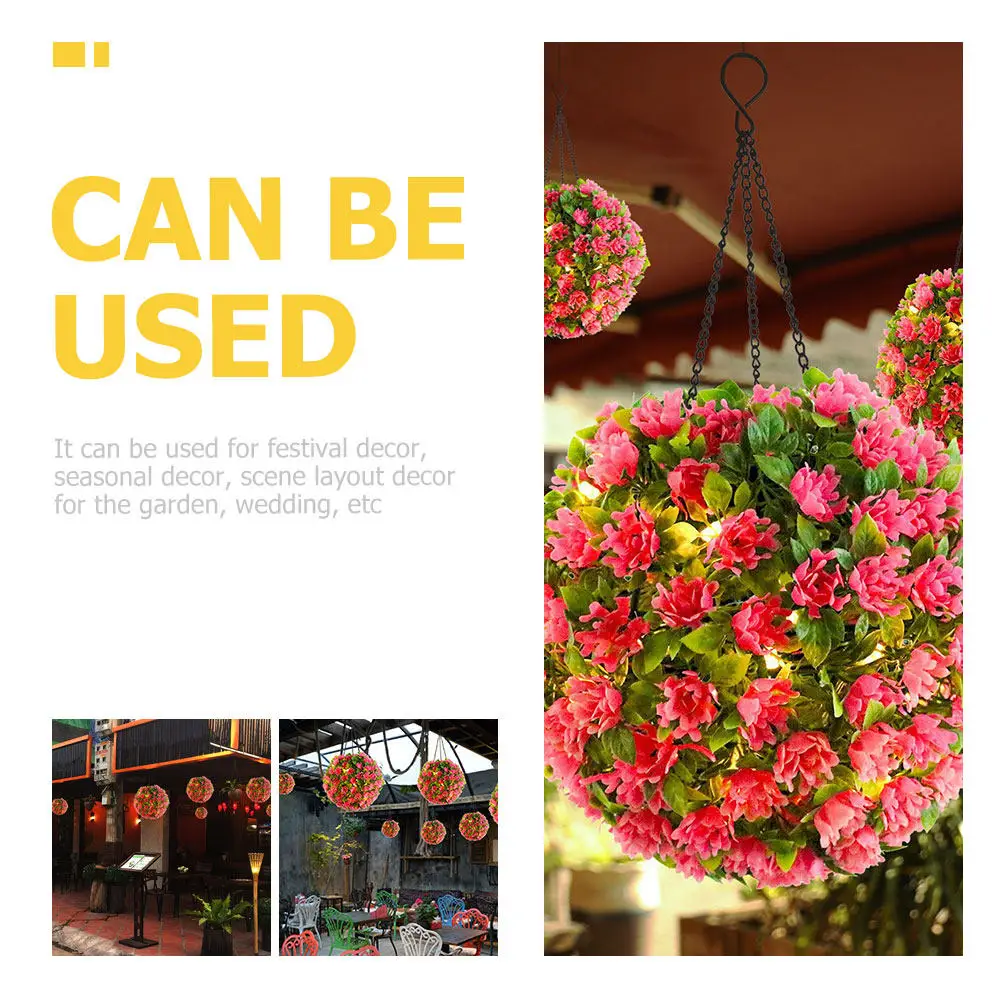 

Солнечный светильник-шар в форме розового цветка, светодиодный, искусственное растение для сада, свадебного декора, для улицы и дома, на солнечной энергии