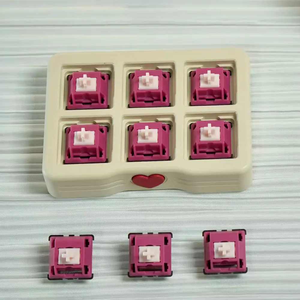 

Berry Cheese Switch 37g Linear Pre-Lubed 5 Pins HotSwap LY Stem BSUN Switches For Mx Mechanical Keyboard 기계식 키보드 축