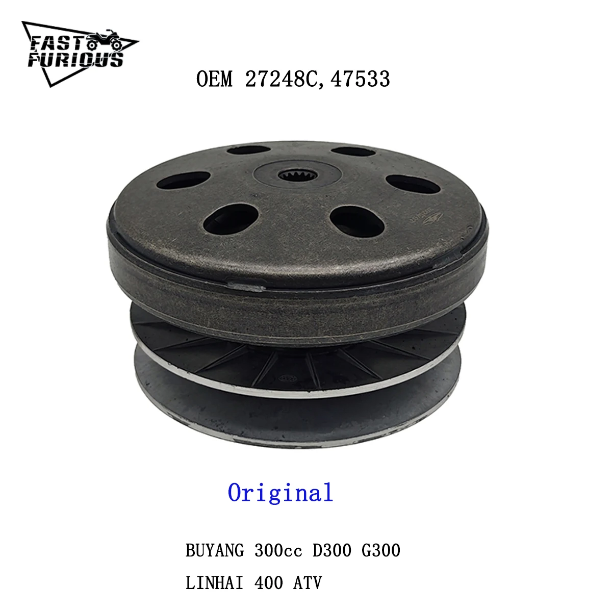 

Clutch Drive Pulley For Linhai 400cc Bighorn 400 ATV BUYANG 300cc Quad UTV Driven Assy 47533 27248C