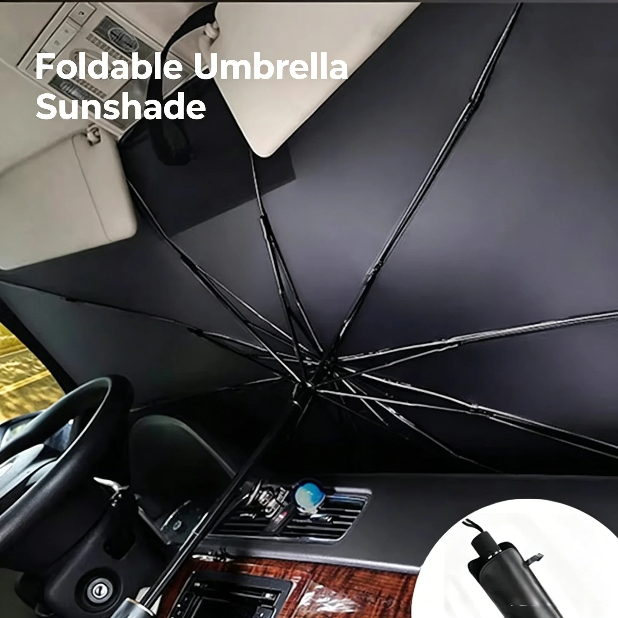 

Car Sunshades Foldable Umbrella Universal Heat Shield Cooling for Car Front Window Windshield Sunshade Car Interior Accessories