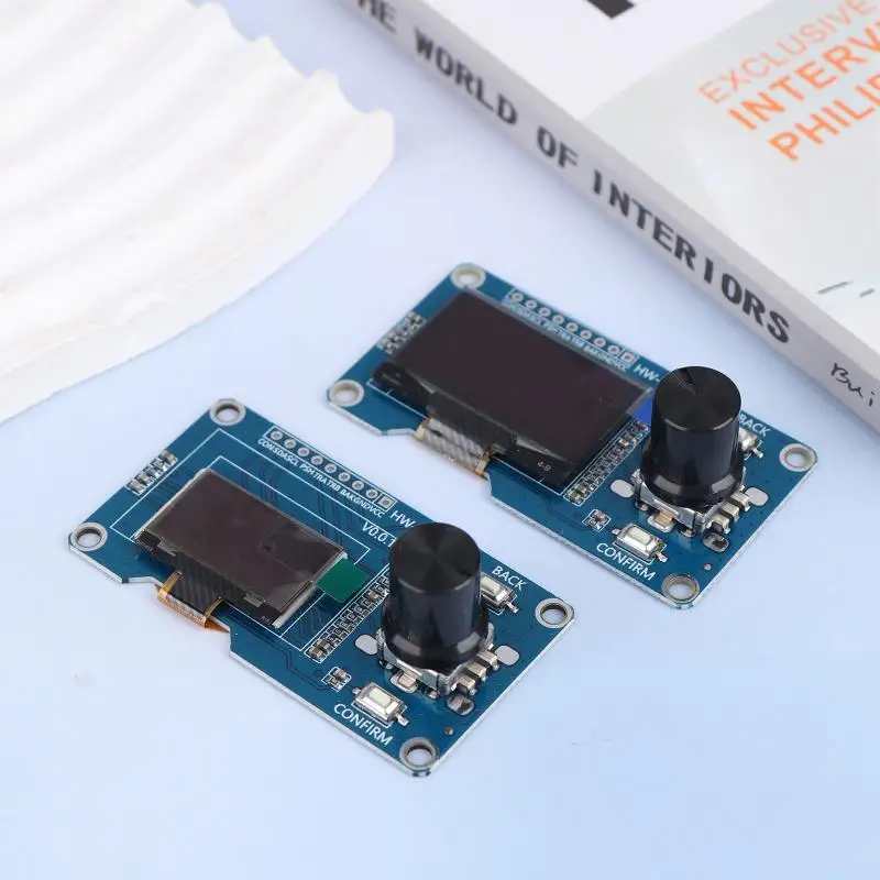 0.96/1.3 Inch White OLED Display Screen Combined With EC11 Rotary Encoder Module IIC Interface For Arduino