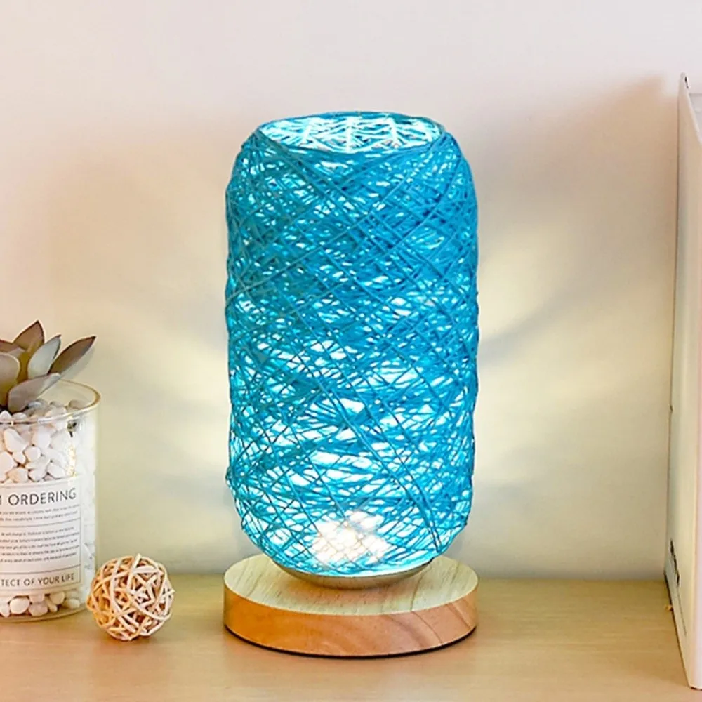 

Настольная лампа Home Art: деревянная, на шнурке, светодиодная, с USB-подключением, минималистичная, романтическая, с регулировкой яркости, атмосферная, для рабочего стола