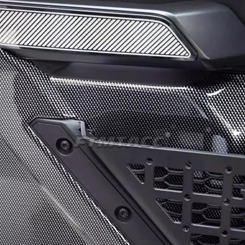 ABS Carbon Fiber Inner Gate Door Panel Protection Anti Kick Seat Side Frame Cover Interior Stickers For Ford Bronco 2024 2025 26