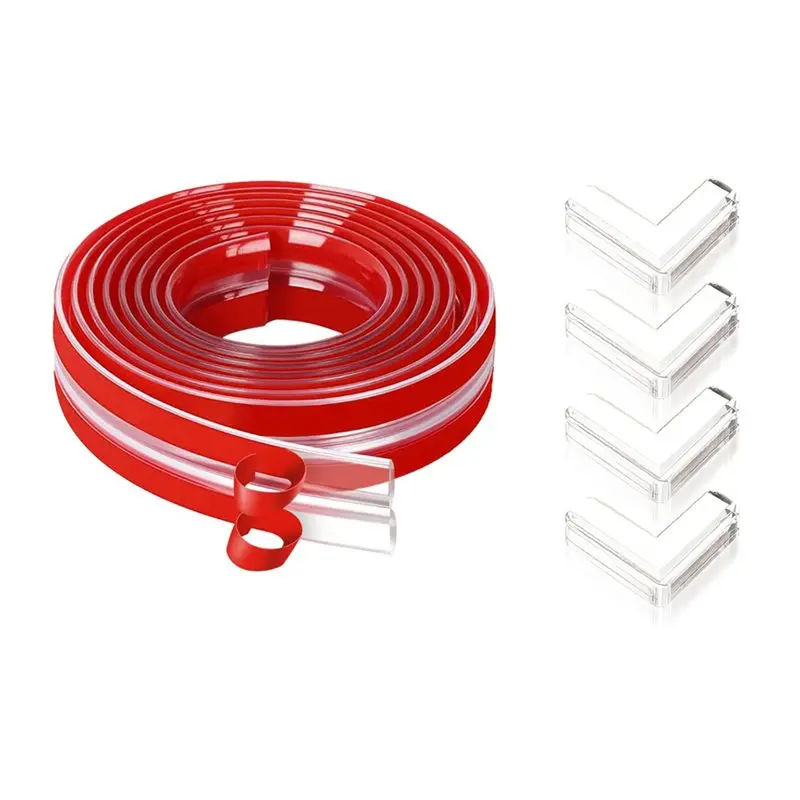 NEW HOT In Stock-Silicone Desk Corner Protectors 13Ft X 1.2 Inch Baby Proofing For Cabinet For Table Crib, 4 Pack Corner Guard