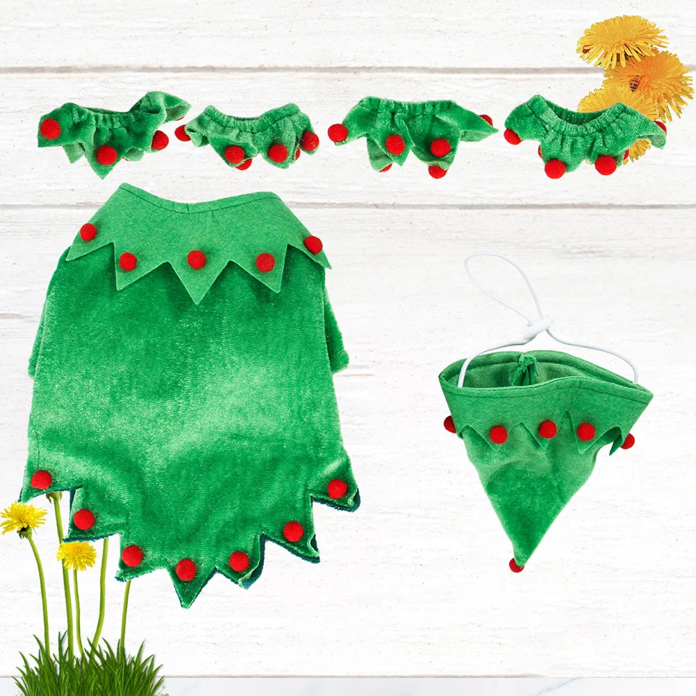 

1Set Christmas Dog Clothes Small Breed Elf Outfit Size L Cute Pet Winter Costume Holiday Party Warm Cloth Christmas Dog Clothes