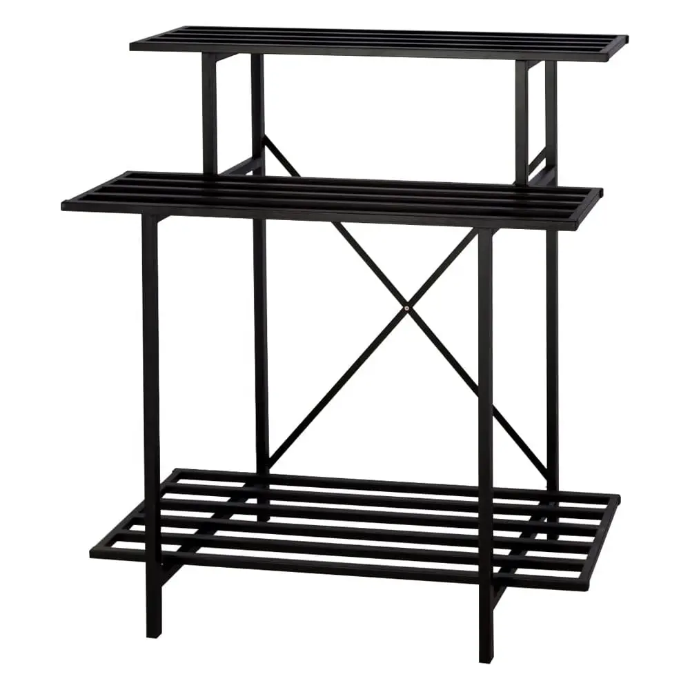 

3 Tier Sturdy Plant Stand Space-Saving Heavy Duty Plant Holder For Home Indoor And Outdoor, L35.43 Xw17.32 X H39.37 H, 660 Lbs