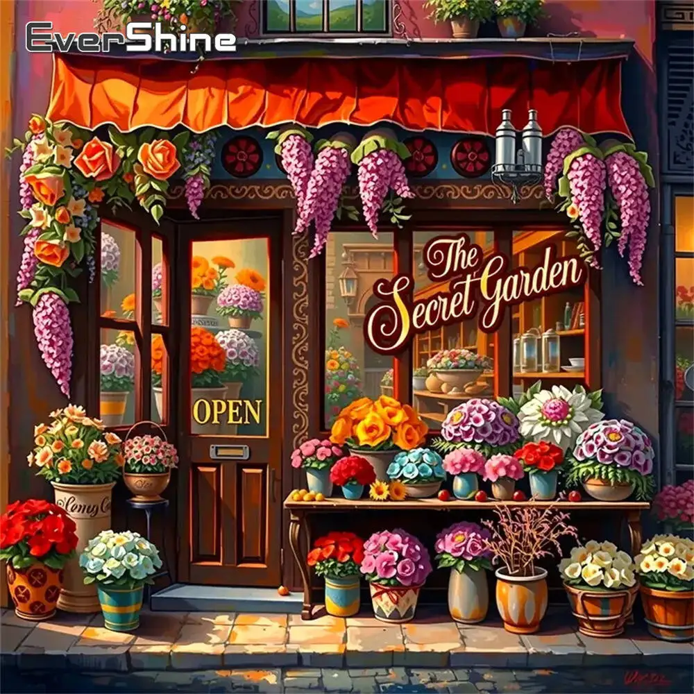 Evershine الماس اللوحة زهرة الأقحوان الملونة الاكريليك لوازم الحرف الماس الفسيفساء DIY التطريز هدية الطفل