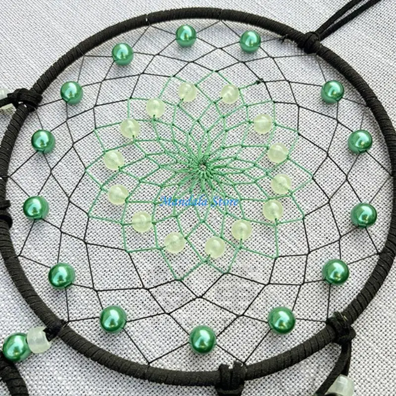 

U2JC Feathered Ornament Glowing in Dark Dreamcatchers for Bedroom or Nursery Decors