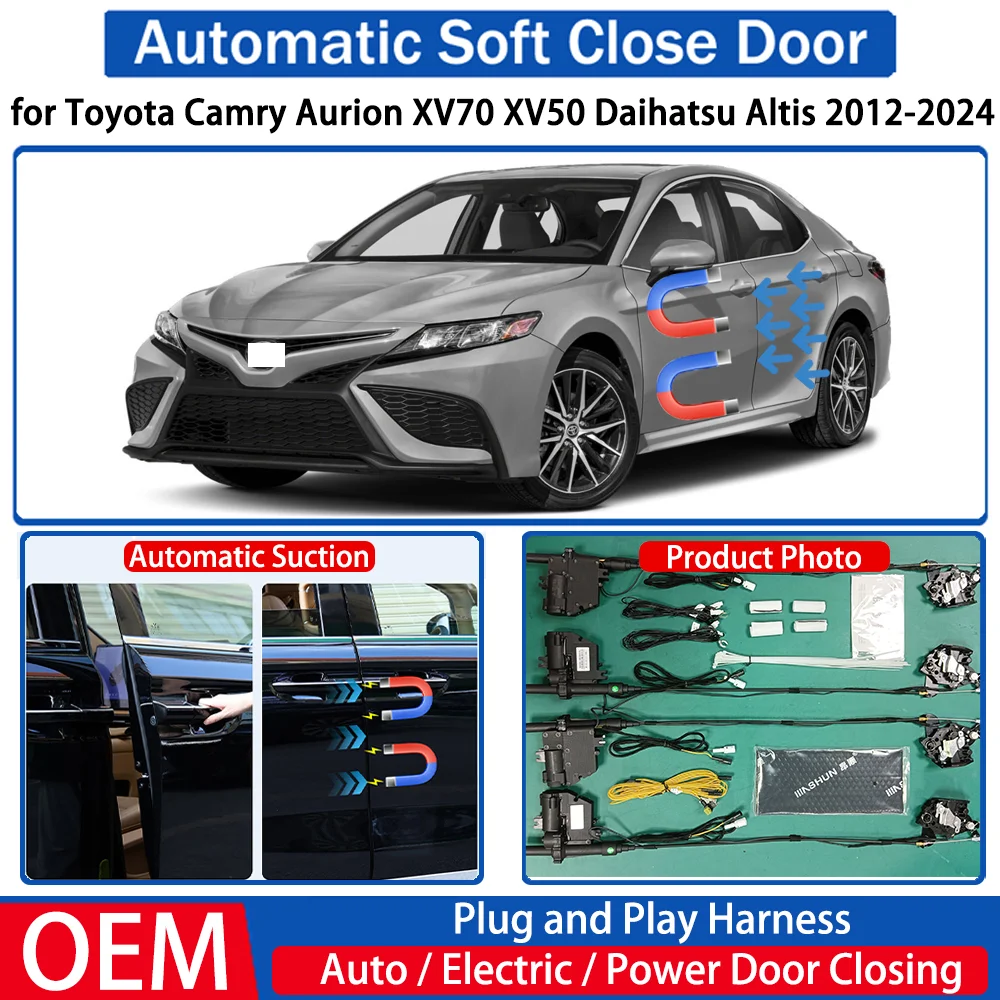 

for Toyota Camry Aurion XV70 XV50 Daihatsu Altis 2012-2024 Car Automatic Soft Close Door Electric Suction Kit Auto Power Closing