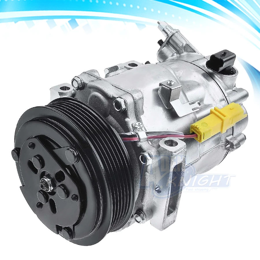 

Компрессор Sanden SD7C16 для Peugeot 307 308 807 607 406 Citroen C4 Berlingo 6453QN 6453QL 6453ZA 6453WN 6453QL 6453WP 1321F