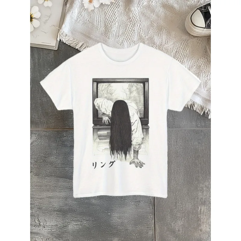 New Ring Movie T-shirt Men's T-shirt Summer New Trendy Street Unisex Casual T-shirt