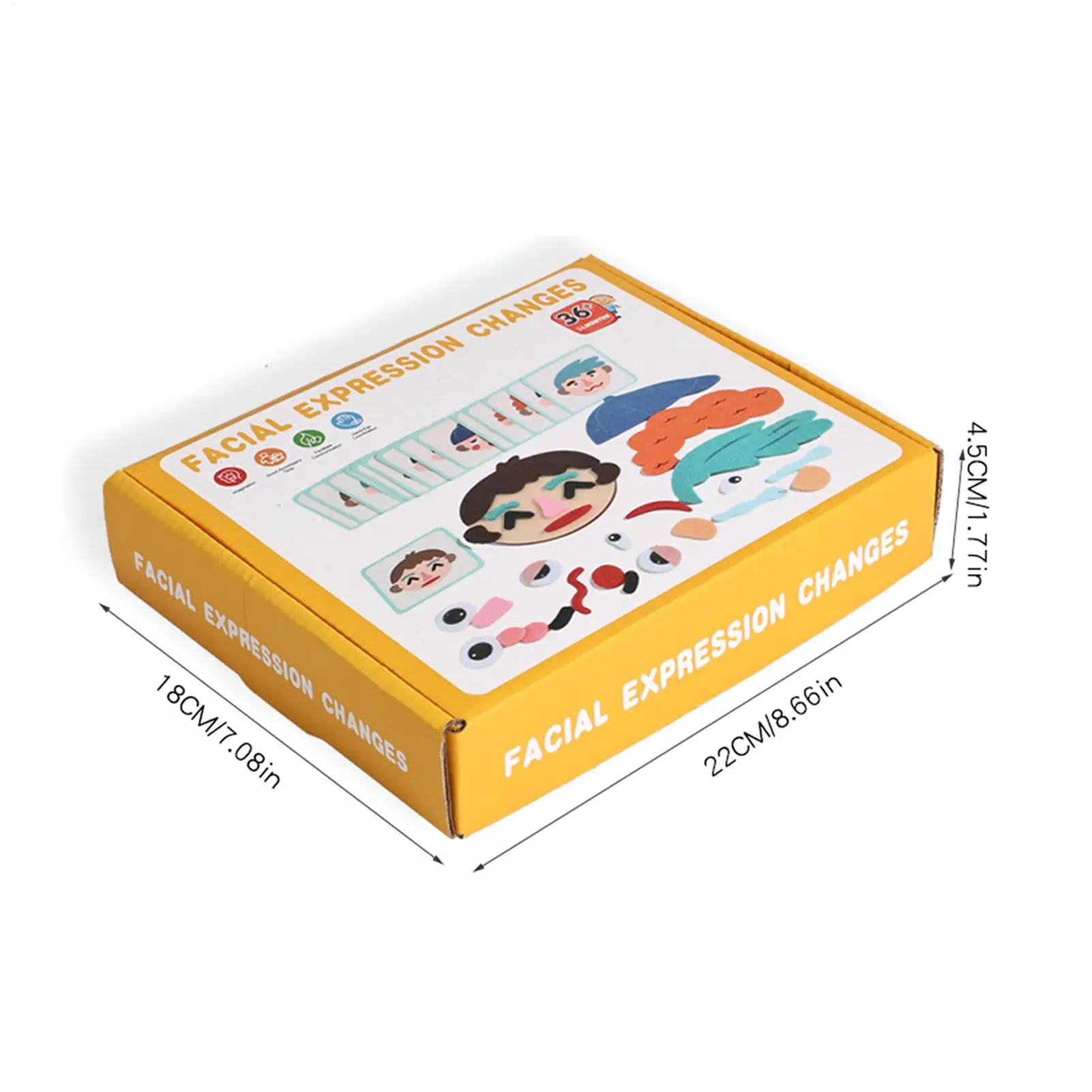 Rosto quebra-cabeça brinquedo educativo divertido jogo educativo com cartões flash emocionais brinquedo de aprendizagem emocional social para criança pré-escolar
