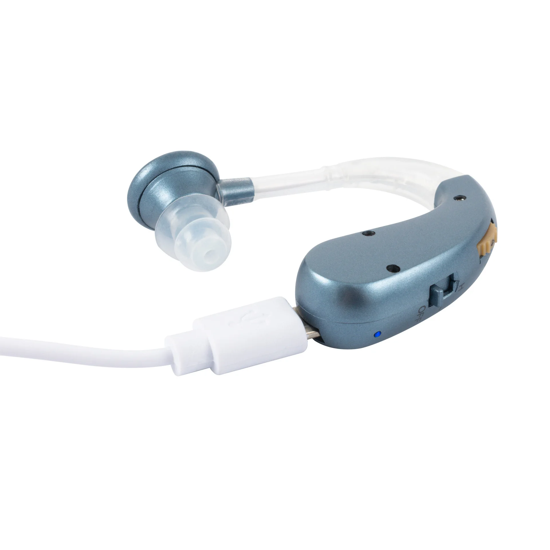 Hot Sales Hearing Aid Earphone Invisible Sound Amplifier Noise Reduction Assisted Listening EarHook Charging Headset For Elderly