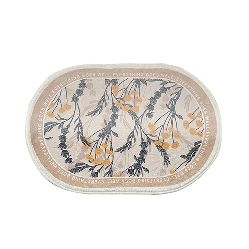 Decorative Fluffy Rug for Living Room Ins Bedroom Area Rug Bedsides Carpets Absorbent Bathroom Door Mat Entrance Doormat 러그 tapi