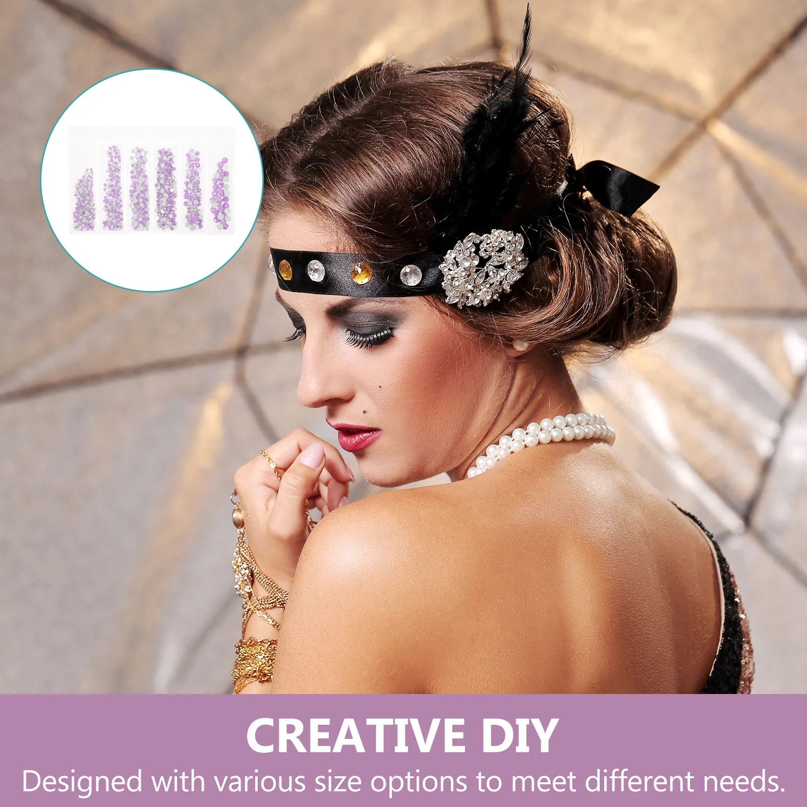 820 szt. Szklane cyrkonie z płaskim spodem, różne rozmiary, do paznokci akrylowych, dekoracji biżuterii DIY, prezent na Walentynki, zestaw cyrkonii do zdobienia paznokci, małe.