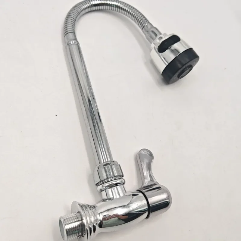 ZEXEF صنبور مفصلي بالوعة المطبخ صنبور حوض خلاط المنزلية الحائط خرطوم الحمام قطب الحديثة ثقب مرن ملحق #4