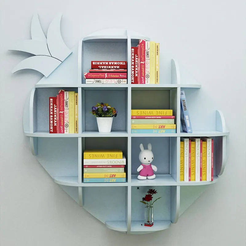 

Splicing Wall Shelf School Library Decoration Children's Picture Book Shelf Window Wall
