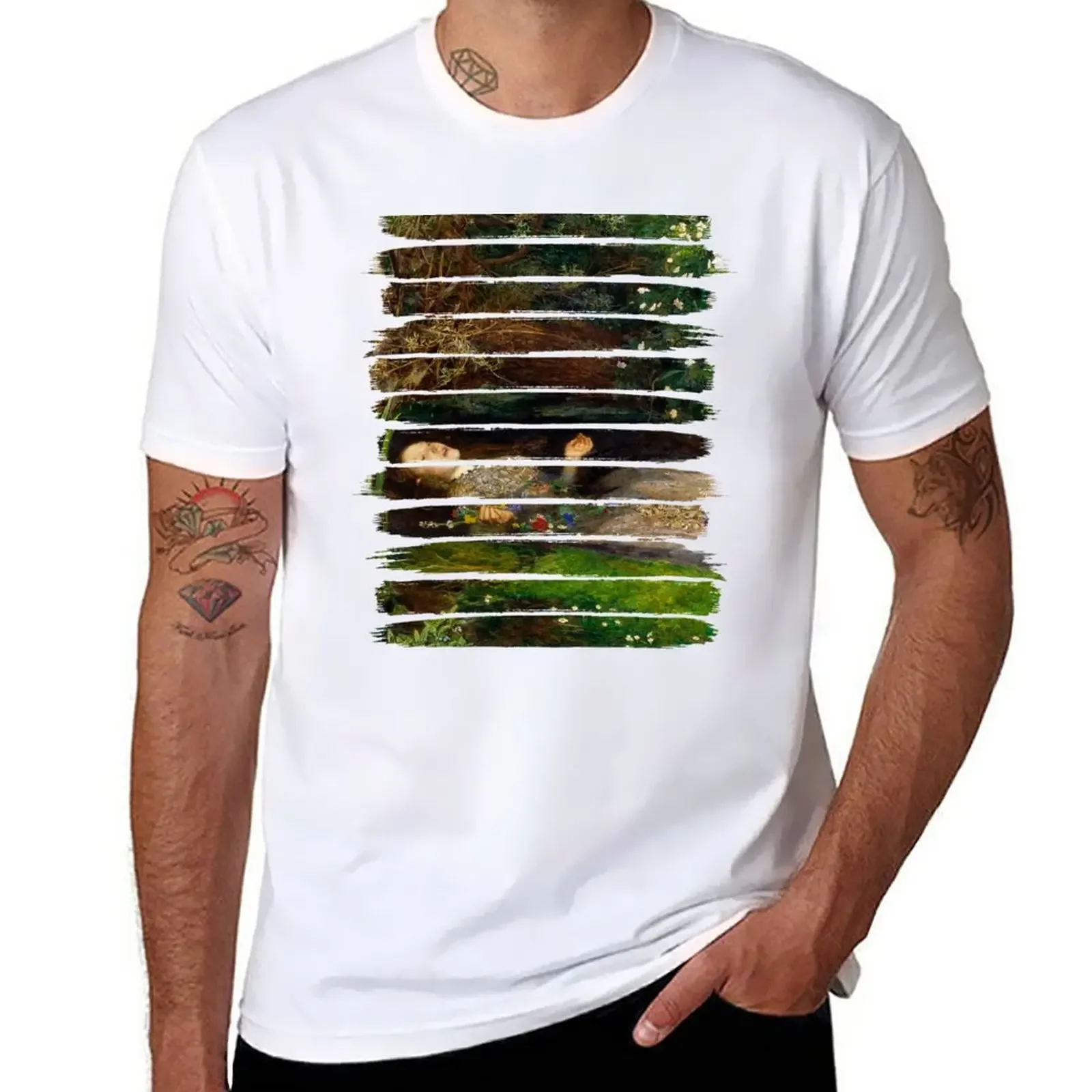 Ophelia - John Everett Millais T-Shirt customs design your own tops men t shirt