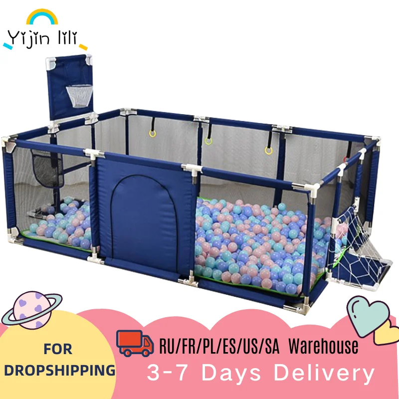 Playpen for Baby Playground Games Area Toddlers Playbox Baby Ground Kids Corral Children Fence Large Ball Pools for Kid Park