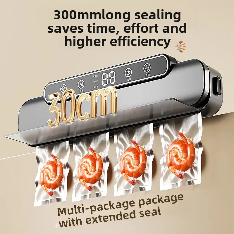 220V Portable Vacuum Sealer for Food Preservation and Storage