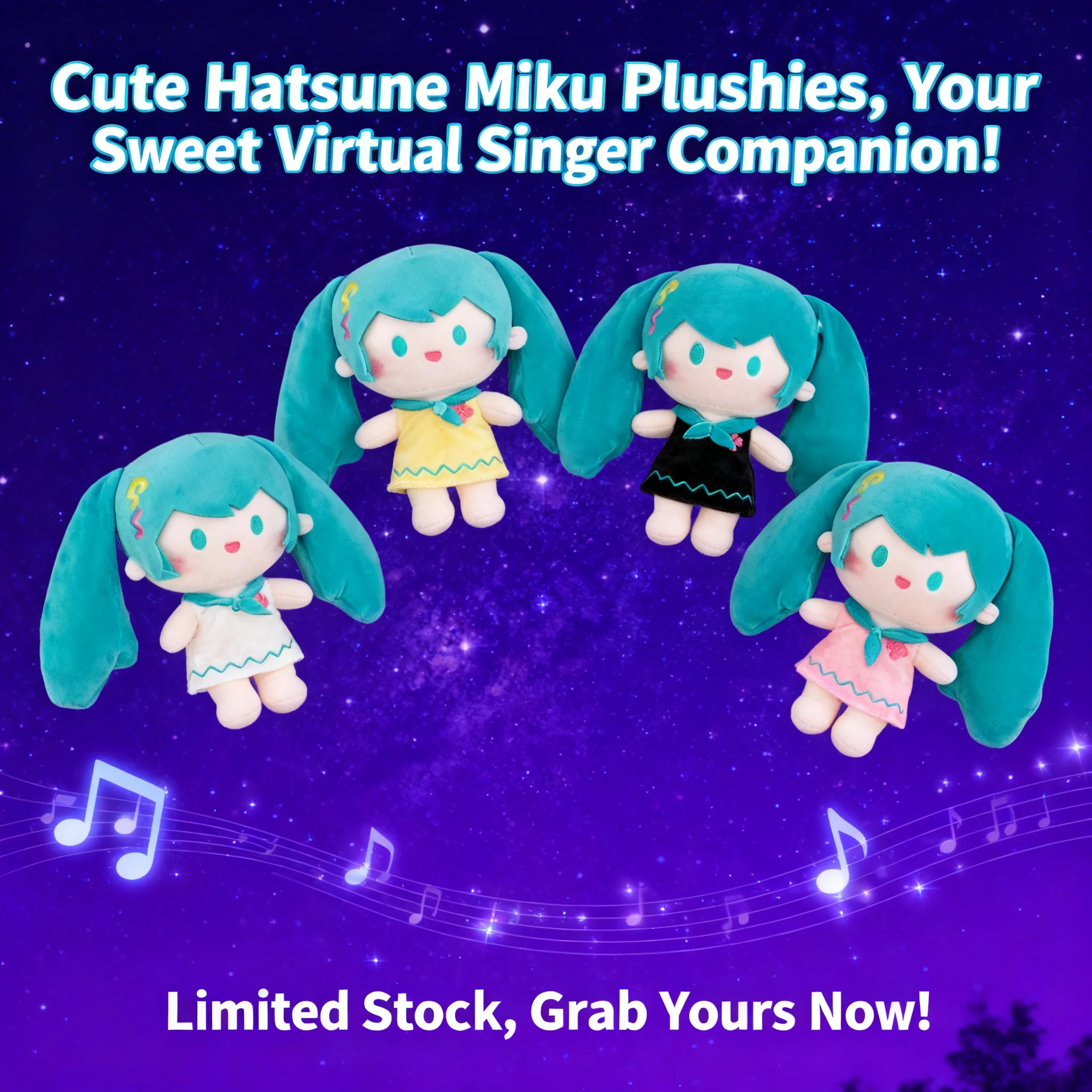 

Vocaloid Hatsune Miku Plush Doll Anime Fufu Stuffed Toy Cute Grab Machine Claw Crane Prize Kawaii Figure Hanging Ornament