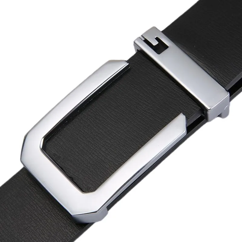 Men's Leather Smooth Buckle, Young Student Belt designer belt belt men free shipping