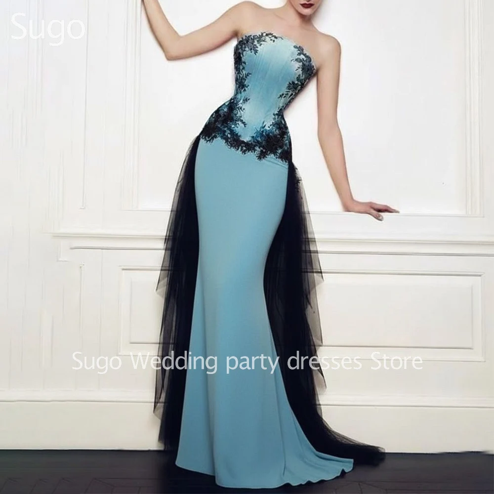 

Customized Elegant Black Lace Long Evening Dresses for Special Occasions Floor-Length Mermaid Women Prom Party Gala Gowns 2025