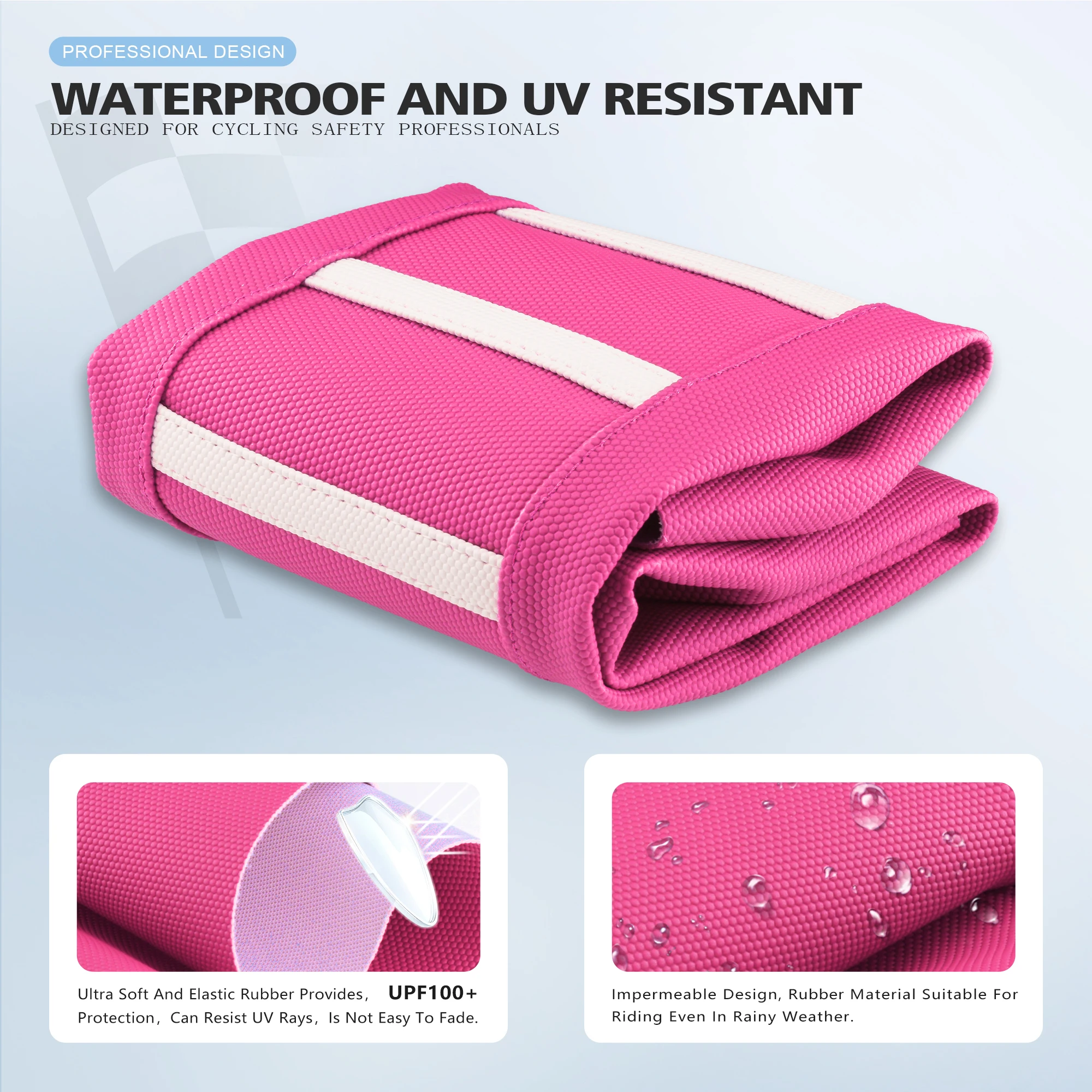 Powerzone  Seat Cover Soft Motorcycle Dirt Bike Seat Cushion Purple Pink For SXF EXC KXF CRF YZF WR TC TE EC Universal Ribbed