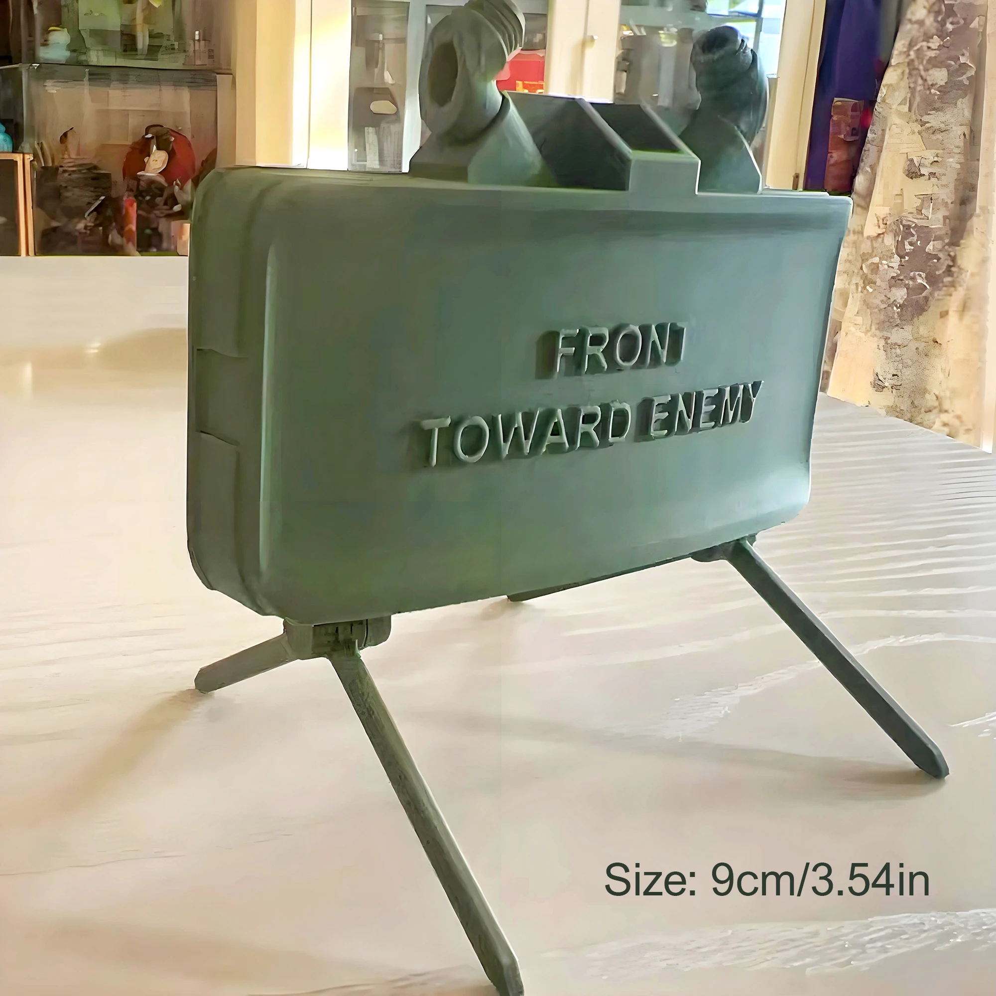 1 M18 Directional Landmine Assembly Model with Folding Stand, Kramer Landmine Model, 3D Printed High-Precision Military Ornament, Cool Desktop Decoration, a Must-Have for Military Fans, Exquisite and Perfect Gift