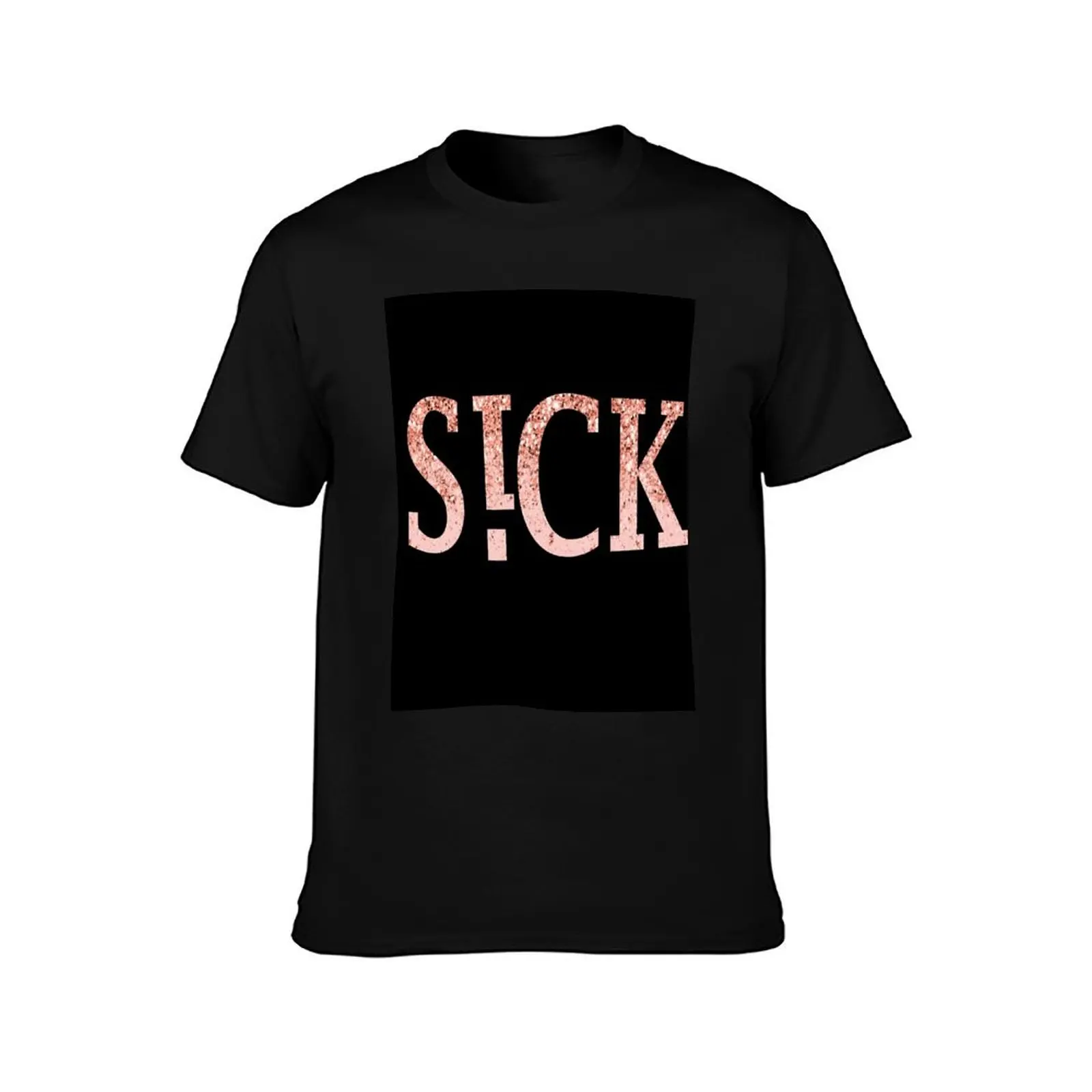 Sickick Sick Kick S!ck!ck Pink Crystal S!cK!ck S!ck S!CK!CK T-Shirt Basic Solid Color Short Sleeve Cotton Top T-Shirt