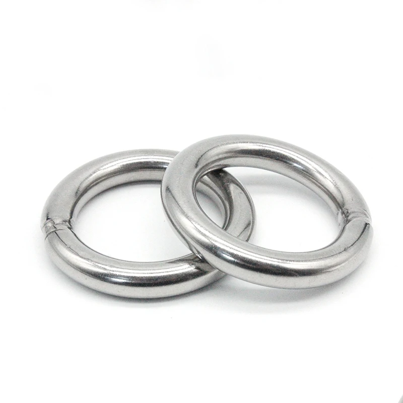 1-5pcs Solid Welded O Ring 304 Stainless Steel Hammock Yoga Connection Ring Fishing Net Pull Round Rings Pet Pull Rings Hanger