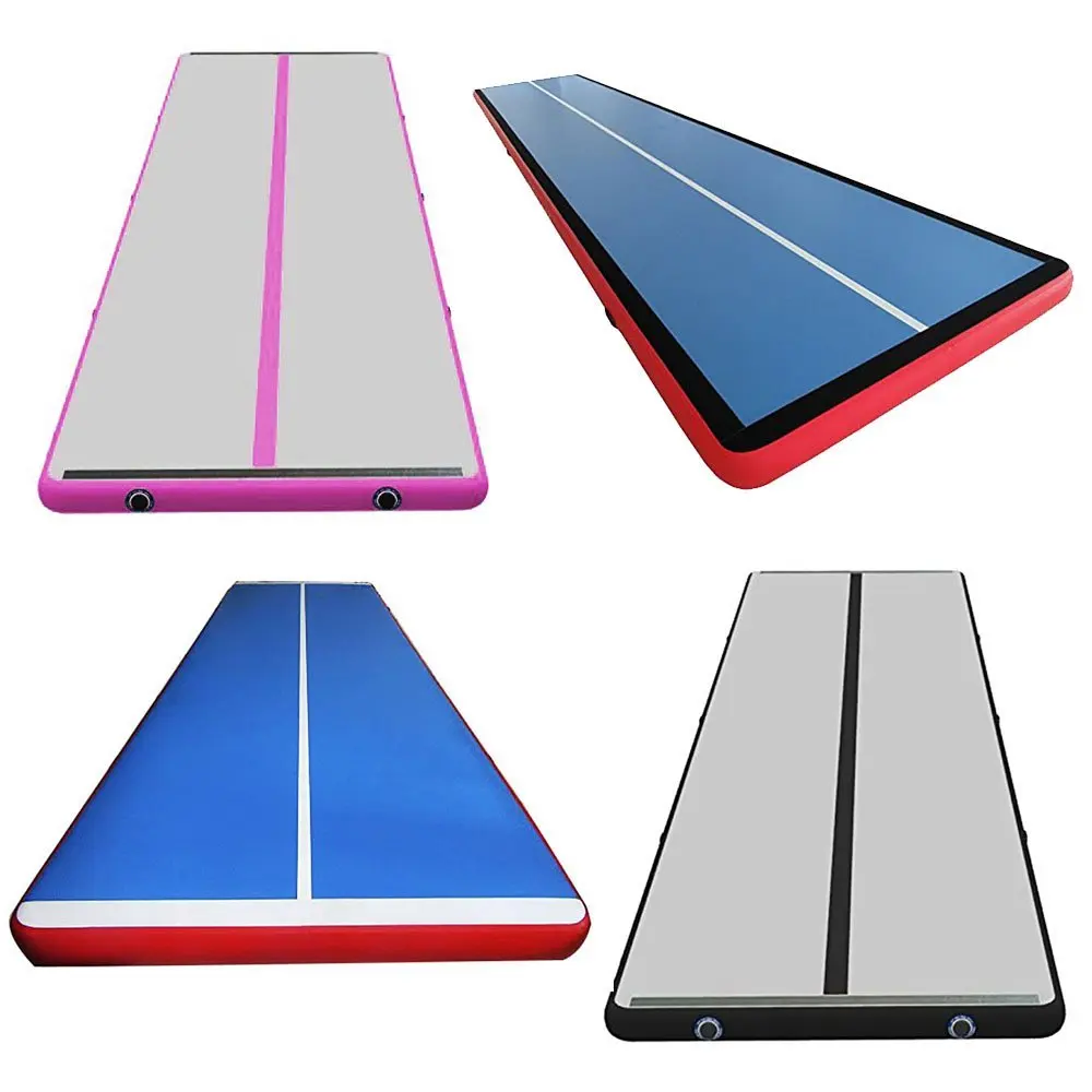 

Free Shipping 4x1x0.1m Air Track Mat for Gymnastics Airtrack Tumbling Home Set Inclined Air Beam Yoga Mat with Pump