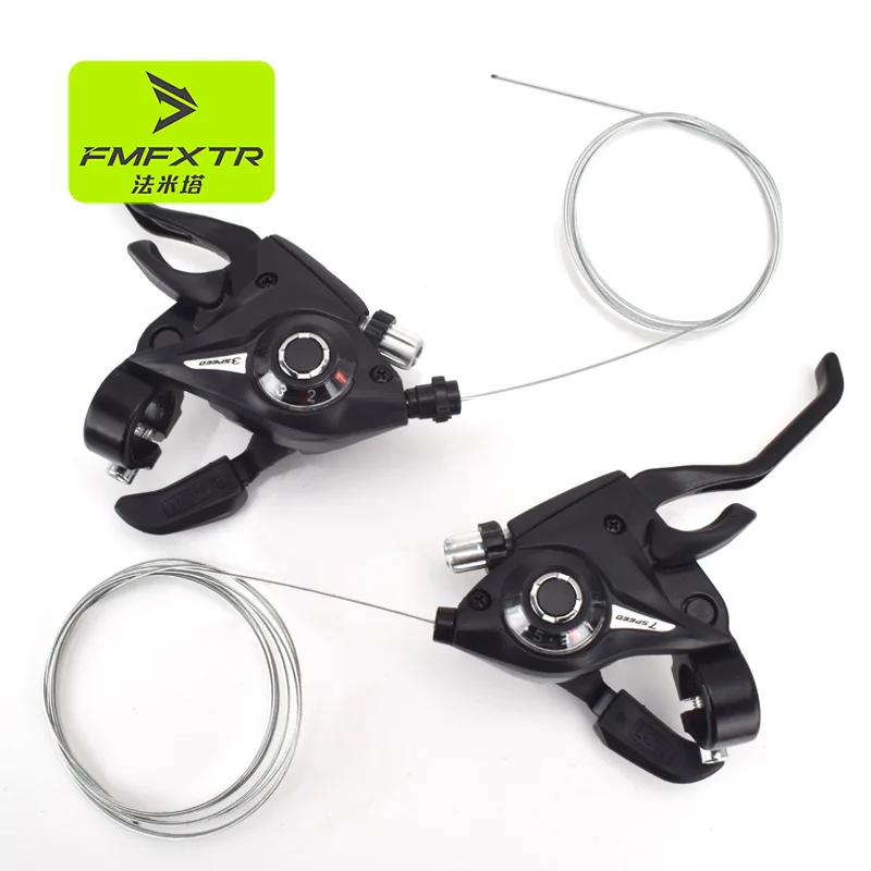 AliExpress NONE Bicycle Shifter 21 Speed Bicycle Brake Levers Shifter Lever 3 x 7 Speed  Gear Indicator Cable Left Right Brake Lever Shifter Set