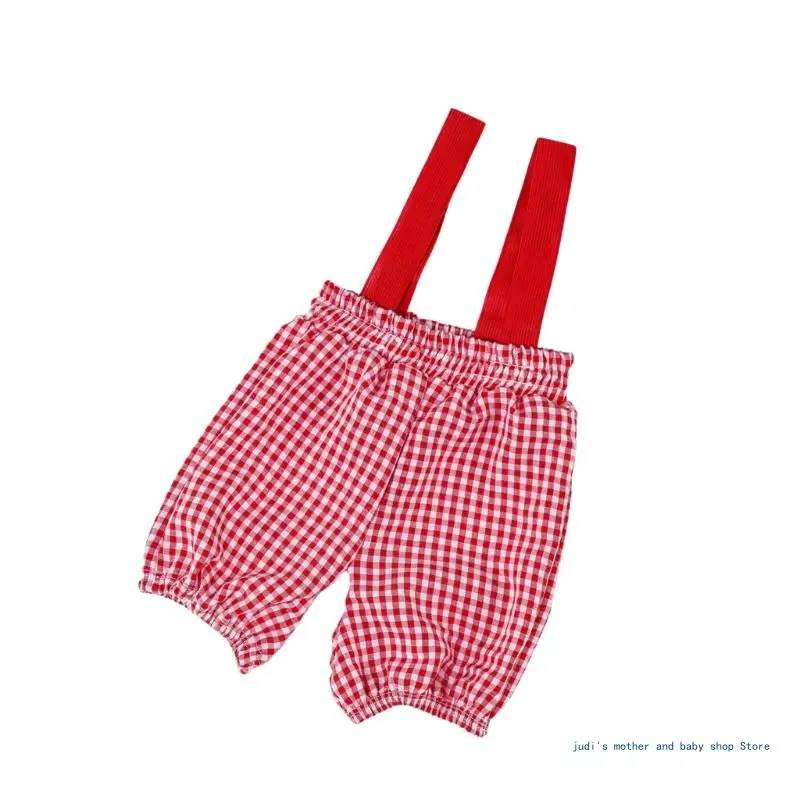 Accessoires photographie adorables pour nouveau-nés, pantalon chapeau à bretelles sur le thème cuisine, 3